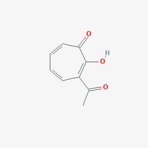 molecular formula C9H8O3 B276079 3-Acetyl-2-hydroxy-2,4,6-cycloheptatrien-1-one CAS No. 72023-82-6