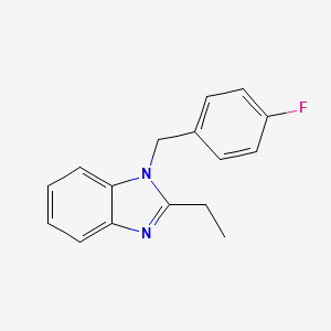 2-Ethyl-1-[(4-fluorophenyl)methyl]benzimidazole