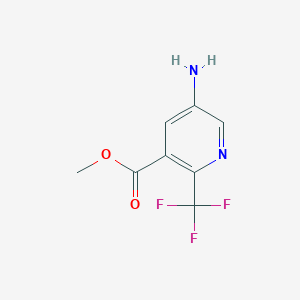 molecular formula C8H7F3N2O2 B2760792 Methyl 5-amino-2-(trifluoromethyl)pyridine-3-carboxylate CAS No. 1260791-46-5