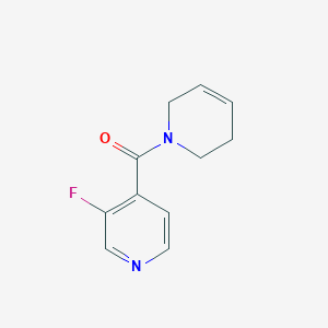 molecular formula C11H11FN2O B2760796 3,6-Dihydro-2H-pyridin-1-yl-(3-fluoropyridin-4-yl)methanone CAS No. 1597103-07-5
