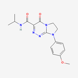 N-isopropyl-8-(4-methoxyphenyl)-4-oxo-4,6,7,8-tetrahydroimidazo[2,1-c][1,2,4]triazine-3-carboxamide