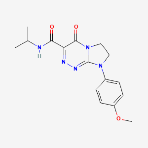 8-(4-methoxyphenyl)-4-oxo-N-(propan-2-yl)-4H,6H,7H,8H-imidazo[2,1-c][1,2,4]triazine-3-carboxamide