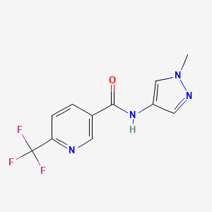 N-(1-methyl-1H-pyrazol-4-yl)-6-(trifluoromethyl)nicotinamide