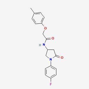 N-(1-(4-fluorophenyl)-5-oxopyrrolidin-3-yl)-2-(p-tolyloxy)acetamide