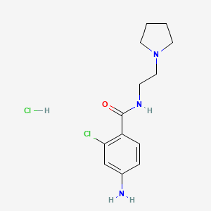 4-amino-2-chloro-N-[2-(pyrrolidin-1-yl)ethyl]benzamide hydrochloride