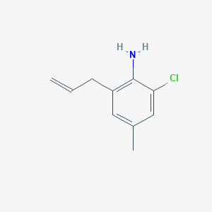 molecular formula C10H12ClN B2760845 2-Chloro-4-methyl-6-prop-2-enylaniline CAS No. 1260852-67-2