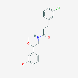 molecular formula C19H22ClNO3 B2760849 3-(3-chlorophenyl)-N-(2-methoxy-2-(3-methoxyphenyl)ethyl)propanamide CAS No. 1705862-10-7