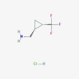 [(1R,2S)-2-(trifluoromethyl)cyclopropyl]methanamine;hydrochloride
