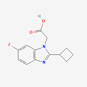 2-(2-Cyclobutyl-6-fluoro-1H-1,3-benzodiazol-1-yl)acetic acid