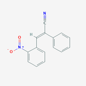 molecular formula C15H10N2O2 B276086 3-(2-Nitrophenyl)-2-phenylacrylonitrile 