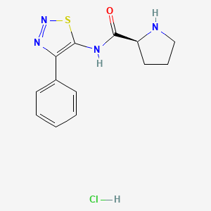 (S)-N-(4-phenyl-1,2,3-thiadiazol-5-yl)pyrrolidine-2-carboxamide hydrochloride