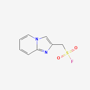 molecular formula C8H7FN2O2S B2760864 咪唑并[1,2-a]吡啶-2-基甲磺酰 氟化物 CAS No. 2172511-68-9