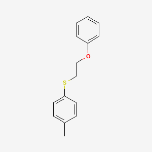 molecular formula C15H16OS B2760873 1-Methyl-4-[(2-phenoxyethyl)sulfanyl]benzene CAS No. 94001-61-3