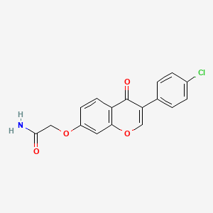 2-((3-(4-chlorophenyl)-4-oxo-4H-chromen-7-yl)oxy)acetamide