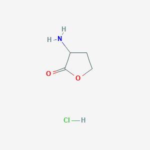 molecular formula C4H8ClNO2 B2760882 3-Aminodihydrofuran-2(3H)-one hydrochloride CAS No. 104347-13-9; 42417-39-0