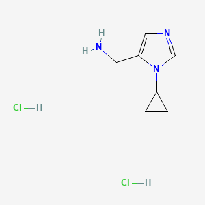 1-(1-Cyclopropyl-1H-imidazol-5-yl)methanamine dihydrochloride