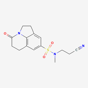 N-(2-cyanoethyl)-N-methyl-4-oxo-2,4,5,6-tetrahydro-1H-pyrrolo[3,2,1-ij]quinoline-8-sulfonamide
