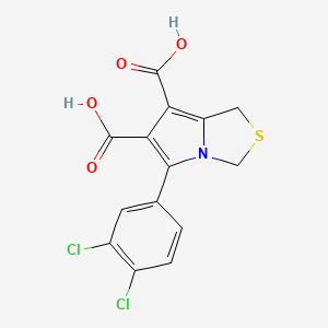 5-(3,4-dichlorophenyl)-1H-pyrrolo[1,2-c][1,3]thiazole-6,7-dicarboxylic acid