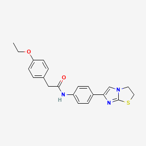 N-(4-(2,3-dihydroimidazo[2,1-b]thiazol-6-yl)phenyl)-2-(4-ethoxyphenyl)acetamide