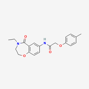 N-(4-ethyl-5-oxo-2,3,4,5-tetrahydrobenzo[f][1,4]oxazepin-7-yl)-2-(p-tolyloxy)acetamide