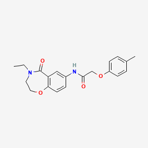 N-(4-ethyl-5-oxo-2,3,4,5-tetrahydro-1,4-benzoxazepin-7-yl)-2-(4-methylphenoxy)acetamide