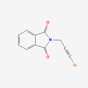 molecular formula C11H6BrNO2 B2760909 2-(3-Bromo-2-propynyl)-1,3-dihydro-2H-isoindole-1,3-dione CAS No. 574011-88-4