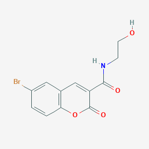 6-Bromo-N-(2-hydroxyethyl)-2-oxo-2H-chromene-3-carboxamide