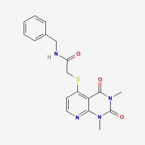 N-benzyl-2-(1,3-dimethyl-2,4-dioxopyrido[2,3-d]pyrimidin-5-yl)sulfanylacetamide