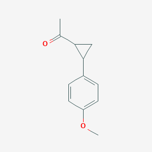 molecular formula C12H14O2 B2760939 1-[2-(4-甲氧基苯基)环丙基]-1-乙酮 CAS No. 54064-36-7