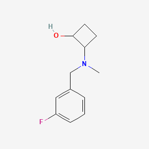 2-{[(3-Fluorophenyl)methyl](methyl)amino}cyclobutan-1-ol