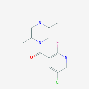 (5-Chloro-2-fluoropyridin-3-yl)-(2,4,5-trimethylpiperazin-1-yl)methanone