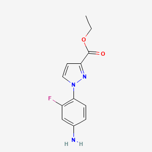 ethyl 1-(4-amino-2-fluorophenyl)-1H-pyrazole-3-carboxylate