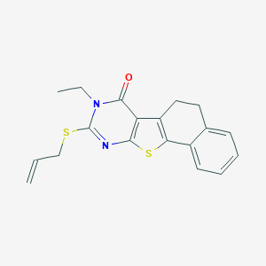 9-Allylsulfanyl-8-ethyl-5,8-dihydro-6H-11-thia-8,10-diaza-benzo[a]fluoren-7-one
