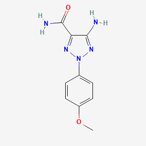 5-amino-2-(4-methoxyphenyl)-2H-1,2,3-triazole-4-carboxamide