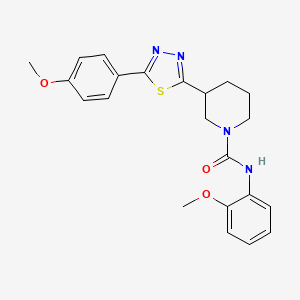 N-(2-methoxyphenyl)-3-[5-(4-methoxyphenyl)-1,3,4-thiadiazol-2-yl]piperidine-1-carboxamide