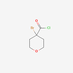 molecular formula C6H8BrClO2 B2760991 4-Bromooxane-4-carbonyl chloride CAS No. 1803591-91-4