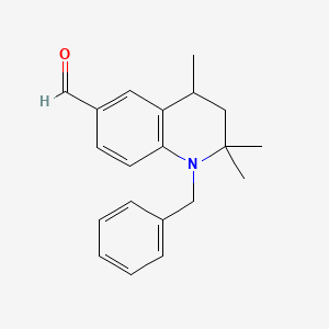 1-Benzyl-2,2,4-trimethyl-1,2,3,4-tetrahydroquinoline-6-carbaldehyde