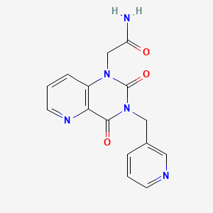 molecular formula C15H13N5O3 B2761005 2-(2,4-dioxo-3-(pyridin-3-ylmethyl)-3,4-dihydropyrido[3,2-d]pyrimidin-1(2H)-yl)acetamide CAS No. 941901-79-7