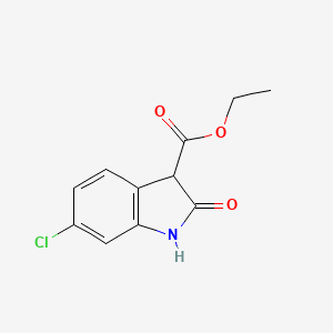 molecular formula C11H10ClNO3 B2761016 Ethyl 6-chlorooxoindoline-3-carboxylate CAS No. 14750-18-6; 151056-78-9