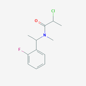 2-chloro-N-[1-(2-fluorophenyl)ethyl]-N-methylpropanamide