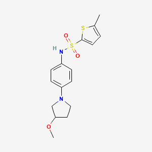 N-(4-(3-methoxypyrrolidin-1-yl)phenyl)-5-methylthiophene-2-sulfonamide