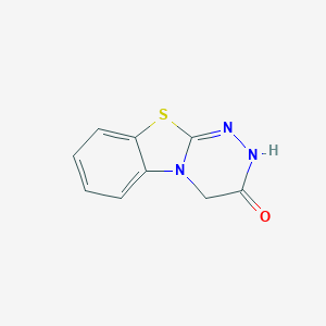 molecular formula C9H7N3OS B276104 2H-[1,2,4]triazino[3,4-b][1,3]benzothiazol-3(4H)-one 