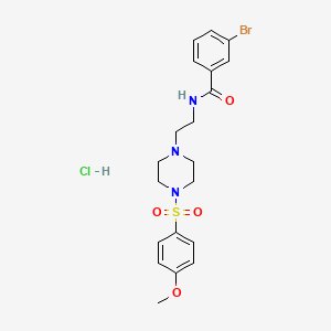 3-bromo-N-(2-(4-((4-methoxyphenyl)sulfonyl)piperazin-1-yl)ethyl)benzamide hydrochloride