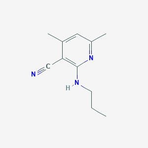 molecular formula C11H15N3 B276108 4,6-Dimethyl-2-(propylamino)nicotinonitrile 
