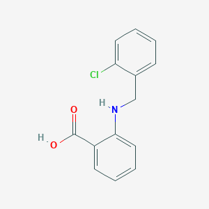 molecular formula C14H12ClNO2 B2761090 2-[(2-Chlorobenzyl)amino]benzoic acid CAS No. 5363-30-4
