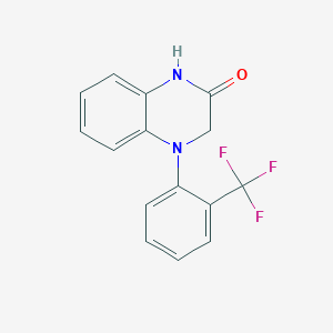molecular formula C15H11F3N2O B2761116 4-[2-(Trifluoromethyl)phenyl]-1,3-dihydroquinoxalin-2-one CAS No. 2416237-05-1