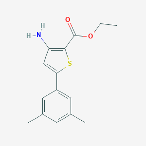 molecular formula C15H17NO2S B276113 Ethyl 3-amino-5-(3,5-dimethylphenyl)-2-thiophenecarboxylate 