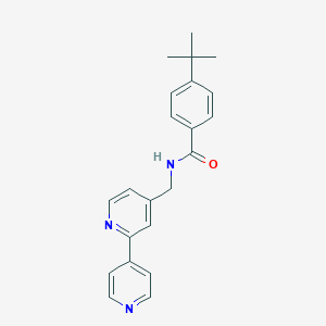 molecular formula C22H23N3O B2761142 N-([2,4'-bipyridin]-4-ylmethyl)-4-(tert-butyl)benzamide CAS No. 2034579-32-1