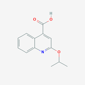 molecular formula C13H13NO3 B2761182 2-(Propan-2-yloxy)quinoline-4-carboxylic acid CAS No. 145970-06-5