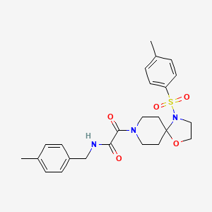 N-(4-methylbenzyl)-2-oxo-2-(4-tosyl-1-oxa-4,8-diazaspiro[4.5]decan-8-yl)acetamide